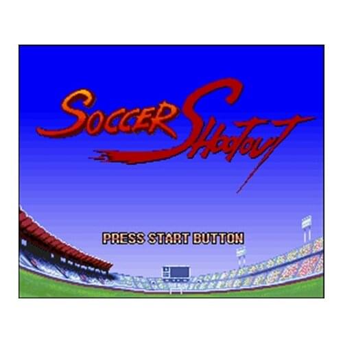 Soccer Shootout NTSC Version 16 Bit 46 Pin Big Gray Game Card For USA Game Players