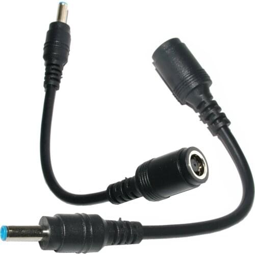 Female 7.4mm x 5.0mm to 4.5mm x3.0mm Male Charger Adapter Power Connector Converter Cable DC Jack for Dell Hp