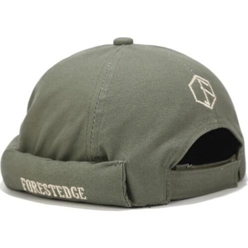 Novelty Fold Skullcap Retro Men Sailor Cap Women Warm Rolled Cuff Bucket Cap Brimless Hat Adjustable Winter Hat Bonnet Beanies