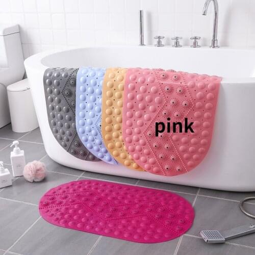 Bath Mats Non-Slip-Mat Foot-Brush Shower Round Silicone PVC Dead-Skin-Point-Bead-Pad Stairs Floors Safety Suction Cups Mats