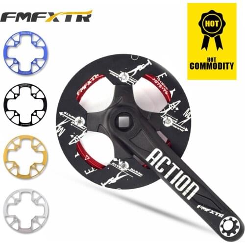 FMFXTR Bicycle Crank 104BCD Round Shape Disc Guard 32-34T 36-38T 40-42T MTB Chainring Bicycle Chainwheel Bike Circle Crankset