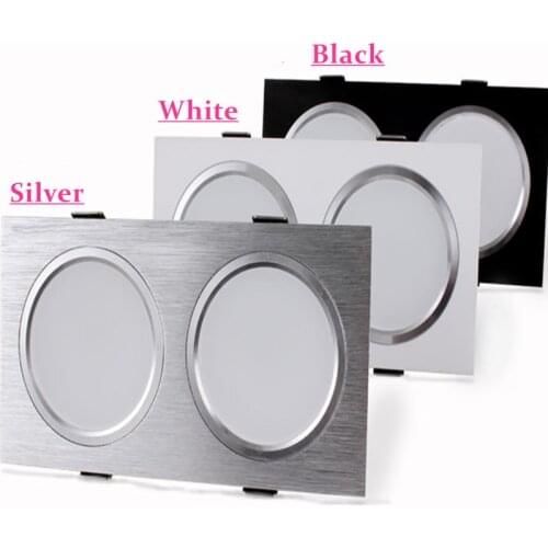 Dimmable Square downlights 12W/16W/20W Led Panel Light Recessed Spot light Down lighting Led ceiling down AC85-265V Driver