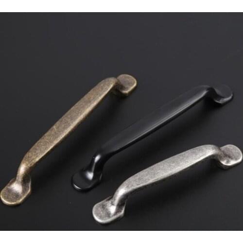LCH American Antique Style Pull Handles Cabinet Door Knobs Dresser Knob Handles Pulls Country Rustic Kitchen Hardware 96 128mm