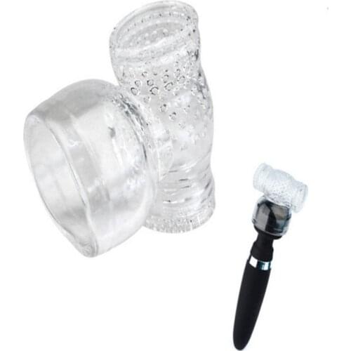 New AV Stick Wigs, Headgear For Magic Wand Massager, Glans Penis Vibrador Attachment, Sex Toys For Men Masturbators Sex Products