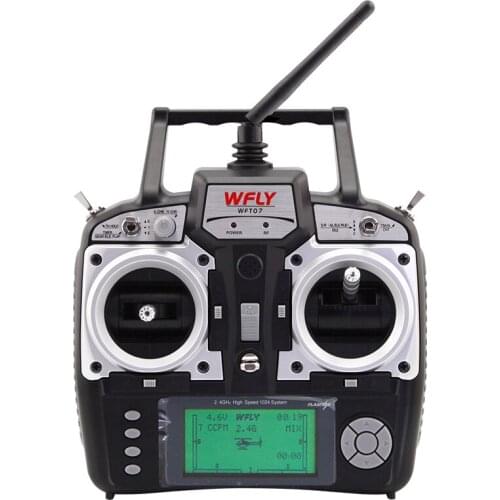 RC Transmitter 2.4GHz WFLY WFT07 Channel Remote Controller WFR07S 2.4GHz 7ch receiver For Rc Airplane boat helicopter
