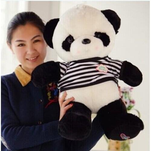 About 55cm panda plush toy lovely sweater panda doll birthday gift w6739