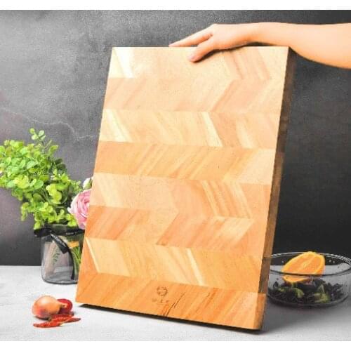 BILL.F Chopping Board, Acacia Wood Kitchen Cutting Board with End-Grain, Large Wooden Chopping Boards