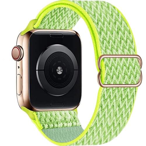 Braided Solo Loop For Apple Watch band 44mm 40mm 42mm 38mm Fabric Nylon Elastic Belt Bracelet iWatch 3 4 5 SE 6 Strap