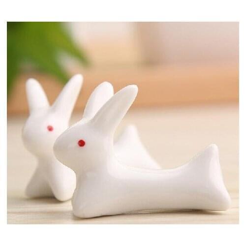 Lovely Animal Ceramic Chopsticks Spoon Fork Holder Kitchen Chopstick Rest Stand