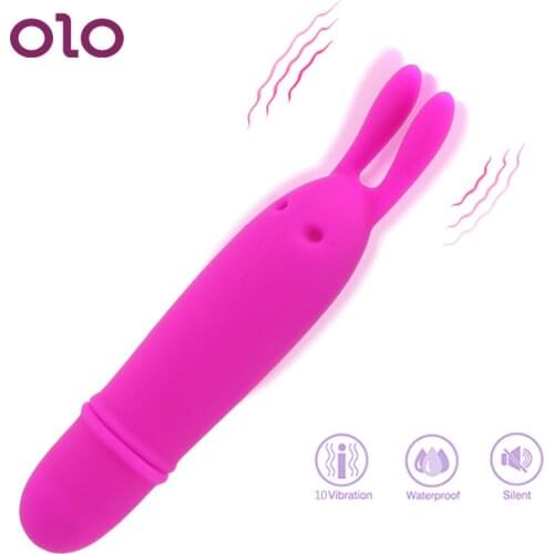 OLO Rabbit Vibrator 10 Speed Female Masturbation Nipple Massager Strong vibration Clitoris Stimulator Sex Toys for Women