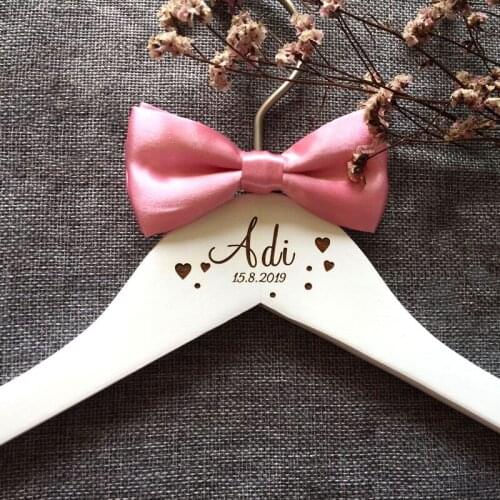 Wedding Hanger, Personalized Gift, Bridesmaid & Bridal Hanger, Bridal Shower Gift, Bachelorette Party, Gift for Bride