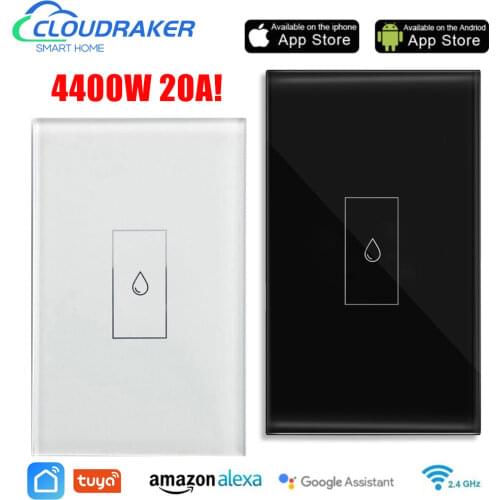 Tuya US Wifi Boiler Smart Switch 20A 4400w with Timer Function Smart Life Water Heater Switch Work For DIY Alexa Google Home