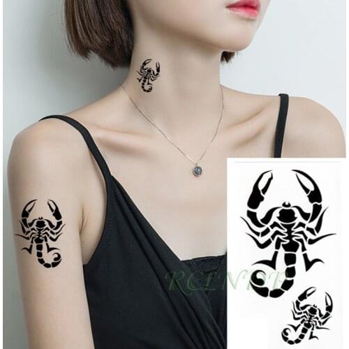Waterproof Temporary Tattoo Sticker scorpion bird small Tatto Flash Tatoo Fake Tattoos Hand Leg Arm for Kids Men Women child
