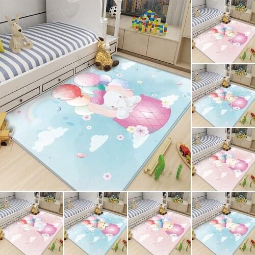 High Quality Rug Childrens Flannel Carpet Animal Puzzle Game Learn For Baby Play Rectangular Carpet in the childrens room