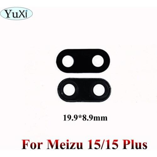 YuXi For Meizu 15/ for Meizu 15 Plus Camera Glass Lens Back Rear Camera Glass Lens with Glue Replacement Repair Spare Parts