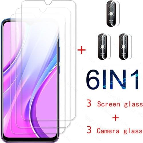 On redmi 9 9c nfc 9a protective glass for xiaomi redmi note 9 9s pro max note9 note9s camera lens protector safety glass film