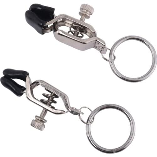 MaryXiong Metal Nipple Clamps with Rings Breast Clip Bdsm SM Bondage Sex Toys for Couples Fantasy Fetish Erotic Toys for Woman