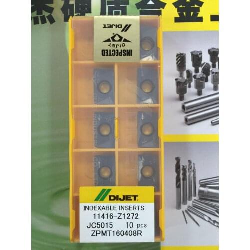 10PCS carbide inserts ZPMT160408R JC5015 free shipping