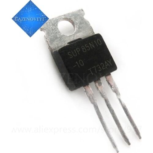 10pcs/lot SUP85N10-10 SUP85N10 85N10 TO-220 85A 100V In Stock