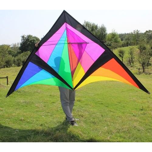 2.8m Big Delta Kite for Audlts Single Line Triangle Kites easy to fly