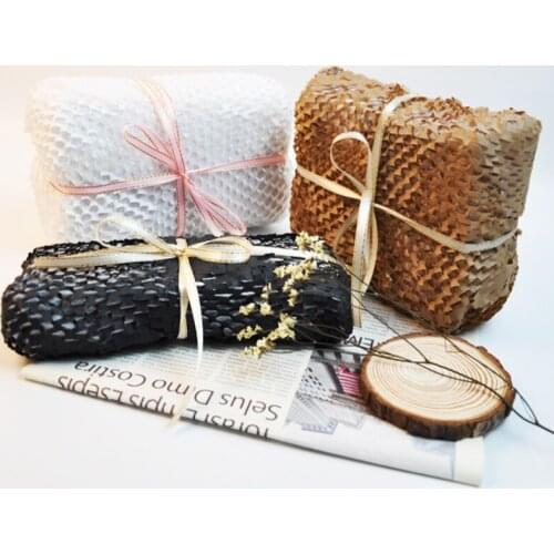30x50cm Honeycomb Sheet Recyclable Honeycomb Protective Paper Cushioning Material White Filling Buffer Packaging DIY Craft Gift