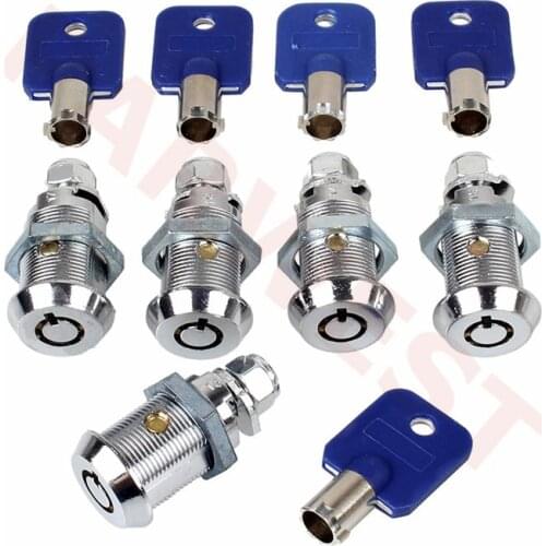 5PCS/Lot Arcade Game Machine 28mm keyed alike Tubular Cam Lock Cabinet Door Lock for Arcade Games Jamma Mame Parts