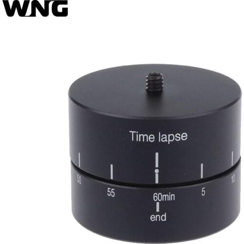 Aluminum Alloy 360 Degree 60 Minutes Panning Rotating Tripod Time Lapse Stabilizer Tripod Adapter for Gopro Sport Camera