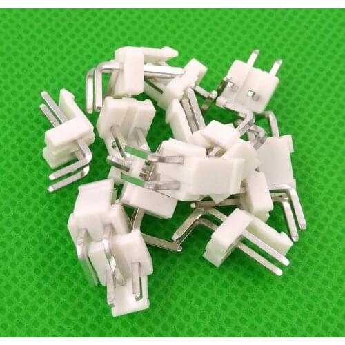 Free shipping 1000pcs male right angle material VH3.96 2pin 2pins Connector Leads pin Header 3.96mm VH3.96-2AW