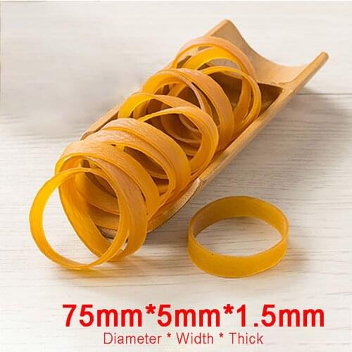 500g Diameter 75mm Quality Elastic Rubber Bands Sturdy Stretchable Packaging Band Loop O Rings For Home School Office