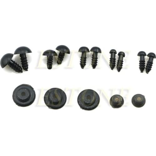 HBB 100Pcs/Set 6-12mm New Plastic Safety Eye For Teddy Bear Doll Animal Puppet Toy