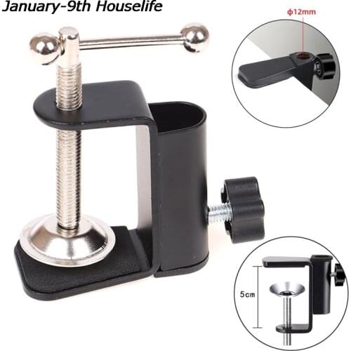 Cantilever Bracket Clamp Holder Desk Lamp Clip Fittings Base Hose For Mic Stand
