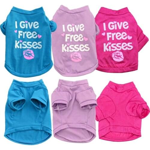 Summer Dog Clothes for Small Dogs Clothing for Cotton Pet Dog Shirts Clothes for Dog Pet Chihuahua Apparel Teddy Puppy Costume