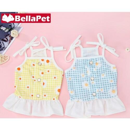 Cute Dog Clothes for Small Dogs Dress Designer Summer Clothing for Dog Accessories Luxury French Bulldog Clothes Chihuahua Pug