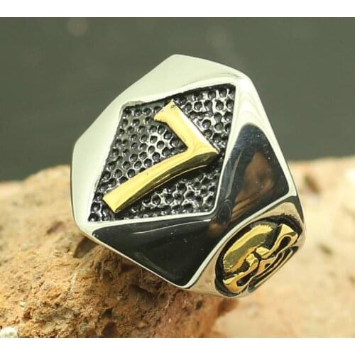 Mens Boys 316L Stainless Steel Cool Lucky Number 7 Newest Skull Ring