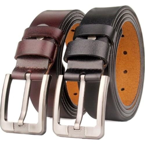 Men Extra Large Size Pin Buckle Belt 140 150 160 170cm Genuine Leather Belt for Men Punk Antique Long Pants Male Belt Luxury