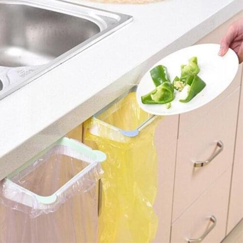 Wall Mounted Waste Bins Trash Rack Can Kitchen Cabinet Household Plastic Bathroom Wastebaskets Trash Can Bucket Garbage Holder