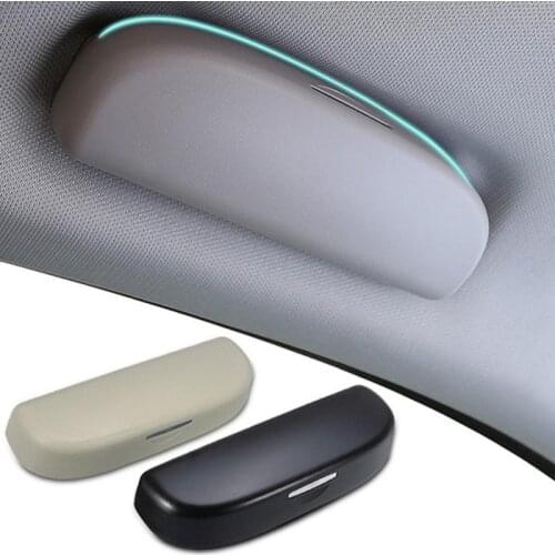 Glasses case suitable for car glasses storage box frame car car sunglasses box sunglasses visor clip Clothing Accessories