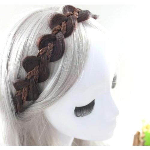 Braided Braid Headband Style Gourd-shaped Ladies Bridal Braids Hair Ladies Headband Sweet Accessories Accessories Hair S0N0