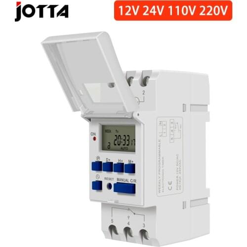 THC 15A 12V 24V 110V 220V Digital LCD Weekly Programmable Digital Timer Switch Time Relay