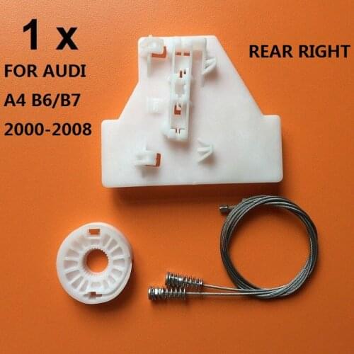 FOR AUDI A4 B6/B7 2000-2008 REAR RIGHT SIDE WINDOW REGULATOR REPAIR KIT NEW