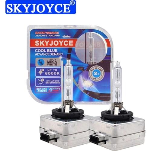 SKYJOYCE 2PCS Original D1S Xenon HID Headlight Lamps 12V 35W 55W Car Bulb D3S 6000K 5000K 8000K 4300K D1 D1R D3 D3R Auto Lights