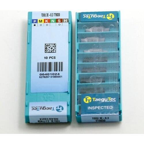 TDXU3E-0.3 TT9030 10pcs/lot TaeguTec Turning or Grooving Inserts 100% original