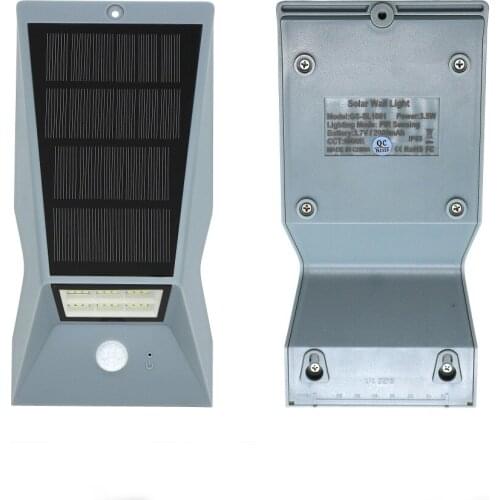 SZYOUMY High Lumen Outdoor Motion Sensor Solar Wall Night Light IP65 Waterproof For Gate Garden Garage