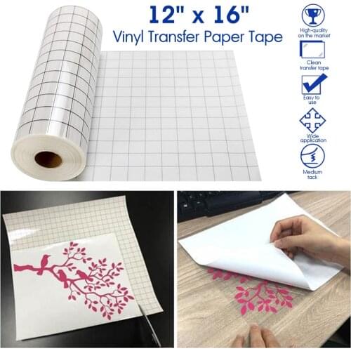Vinyl Transfer Paper Tape Roll Transparent Hot Transfer Paper Printing Vinyl Graphics Application Tape For Signage Crafts