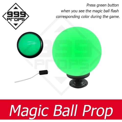 Magic Ball Prop Real life room escape press correct colorful button when magic ball flash Chamber game props 999PROPS