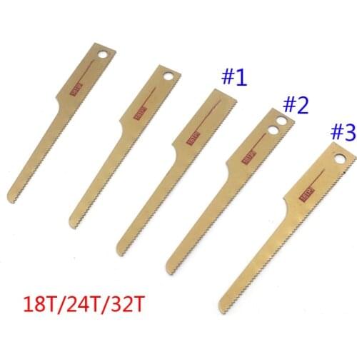1PC Taiwan Top Quality Air Saw reciprocating File Blade 32 18 24 TPI 3 inch 1 2 Dual Holes Air Body Saw Blade Cut Wood Metal