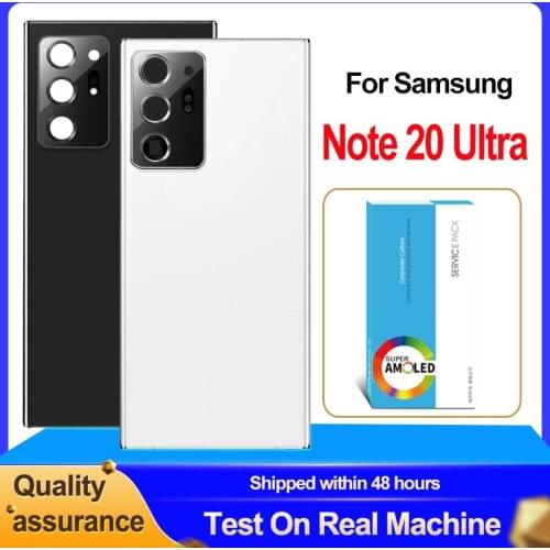 For Samsung Galaxy Note20 Ultra Back Case Battery Door Rear Cover Glass Housing Replacement With Camera Lens For Note 20 Ultra