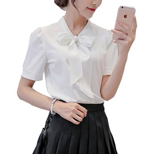 Shirt Chiffon Women Blouse Business 2019 New Casual Womens brand Shirts Slim Female Excellent Quality large