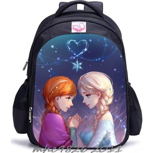 Disney Women Backpack Frozen Elsa Capacity Girls Schoolbag Teenager Book Bag Preppy Kawaii School Backpack