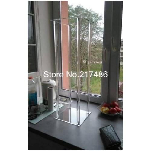 100cm tall Wholesale clear acrylic crystal table candelabra for wedding